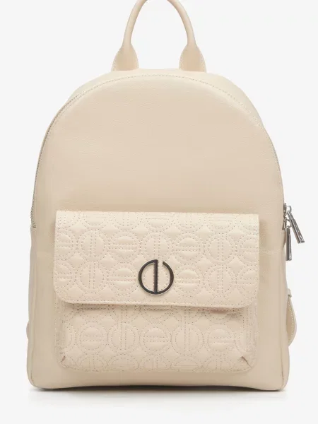 Кожаный рюкзак Estro бежевый