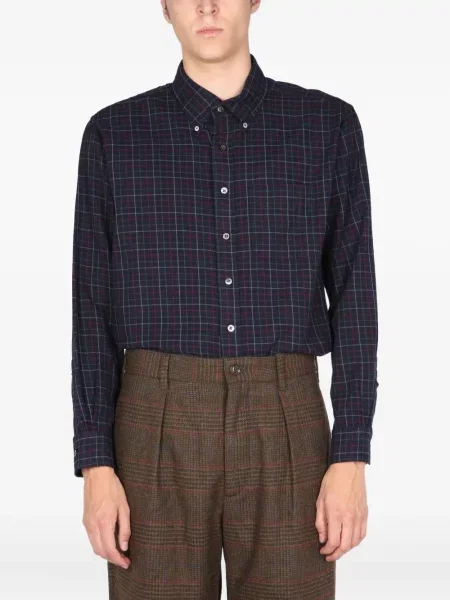 Cămașă Engineered Garments în carouri albastru