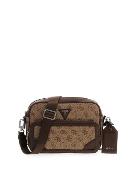 GUESS Torba za čez ramo MILANO kamela rjava