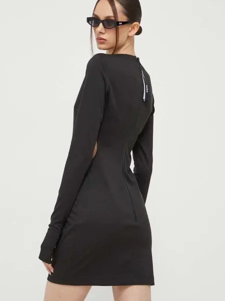 HUGO rochie mini mulata negru