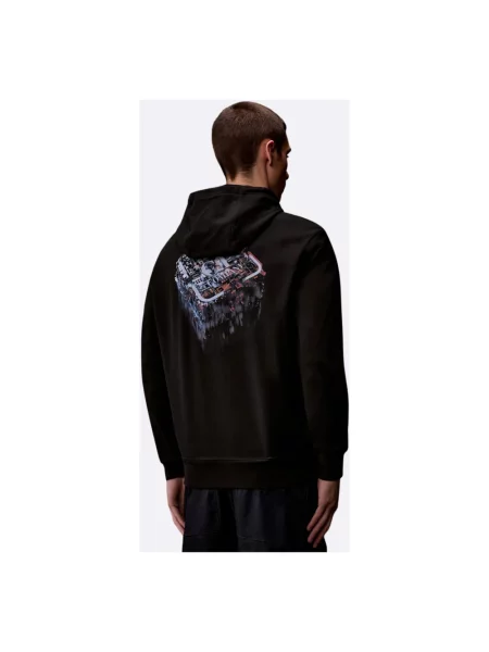 Bluza z kapturem C.p. Company polarowa z kapturem czarna