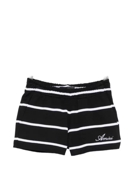 Pantaloni scurți Amiri cu broderie negru