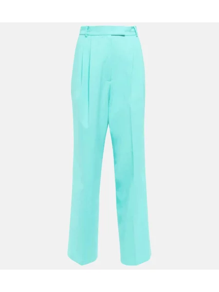 Pantaloni The Frankie Shop cu talie înaltă albastru