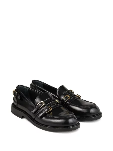 Pantofi loafer Sandro cu cataramă negru