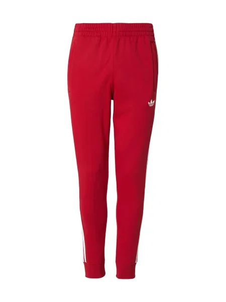 ADIDAS ORIGINALS Pantaloni roșu alb
