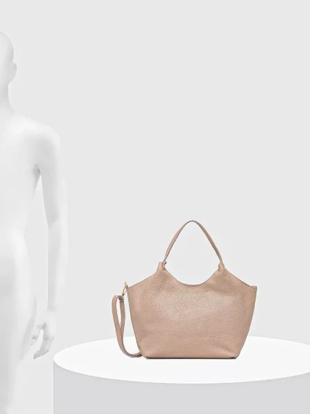 Кожаная сумка Answear.lab розовая