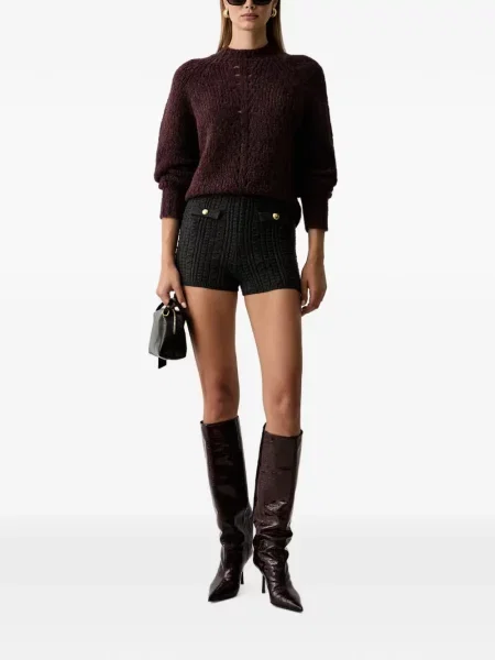 Pulover Twinset din lână alpaca roșu