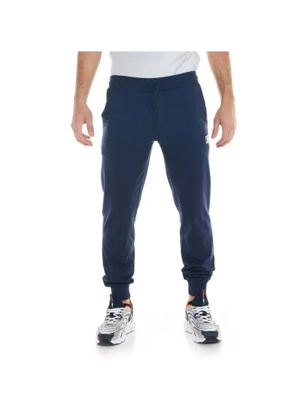 Pantaloni Leone 1947 din jerseu albastru