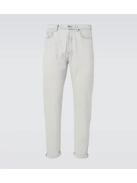 Straight fit džíny Brunello Cucinelli modré