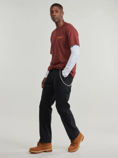 Pantaloni cu picior drept Dickies din canvas negru