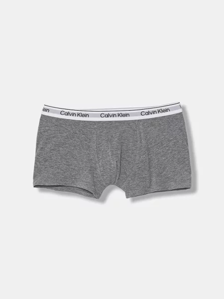 Calvin Klein Underwear priliehavé boxerky detské s elastanom sivá