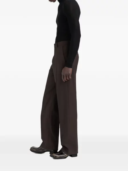 Pantaloni Maison Margiela de lână maro
