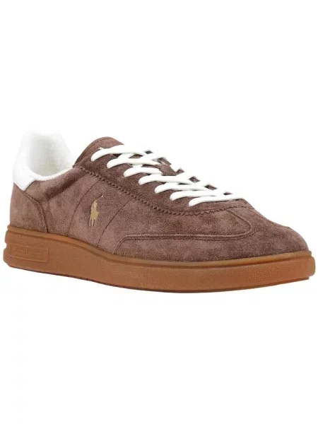 Čipkované tenisky Ralph Lauren hnedá