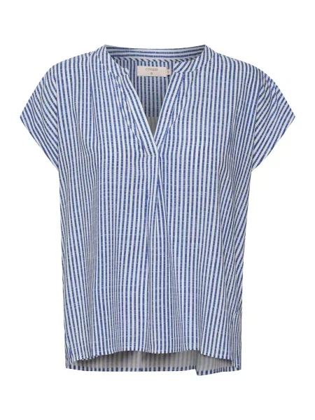 Cream Bluză Tiah albastru alb