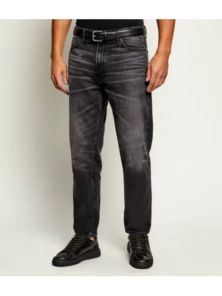 HUGO Blugi | Tapered fit negru