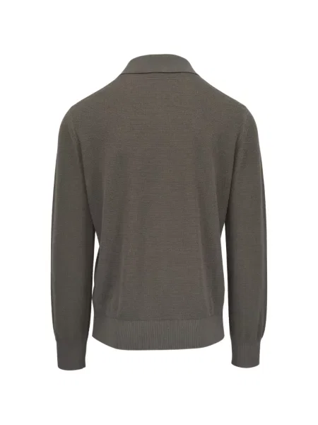 Gulerat tricou polo Zegna gri
