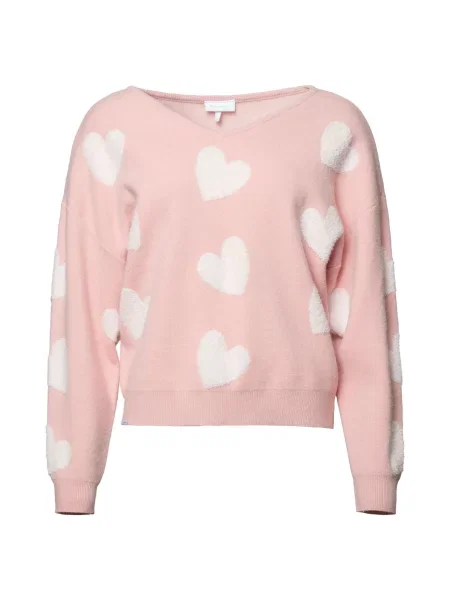 Kleinigkeit Pulover Lovely Wollma rosé alb