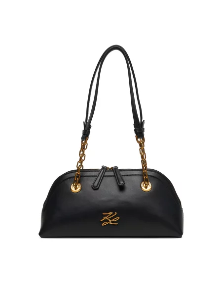 Karl Lagerfeld Torba za čez ramo SMALL K/AUTOGRAPH BOWLING črna
