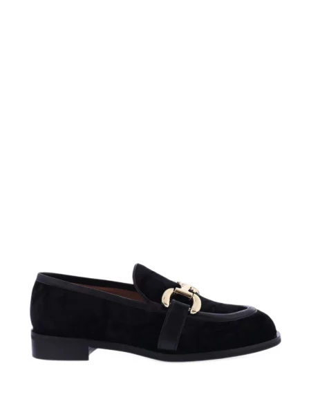 Pantofi loafer Paris Punk de catifea negru
