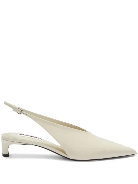 Pantofi cu toc Jil Sander din piele slingback