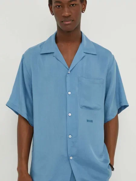 Košile MSGM regular modrá
