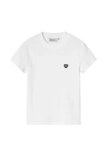 Tricou Carhartt Wip cu motiv cu inimi alb