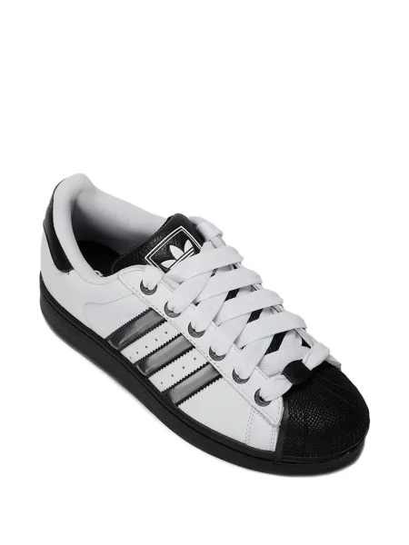 Sneakerși Adidas Superstar cu dungi alb