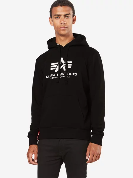 ALPHA INDUSTRIES Mikina Basic' čierna
