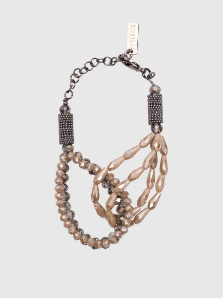 Браслет Peserico с бисером бежевый