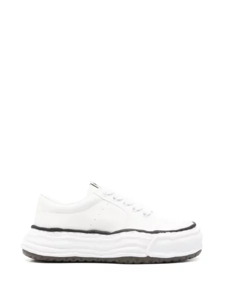 Sneakerși Maison Mihara Yasuhiro cu șireturi din dantelă alb