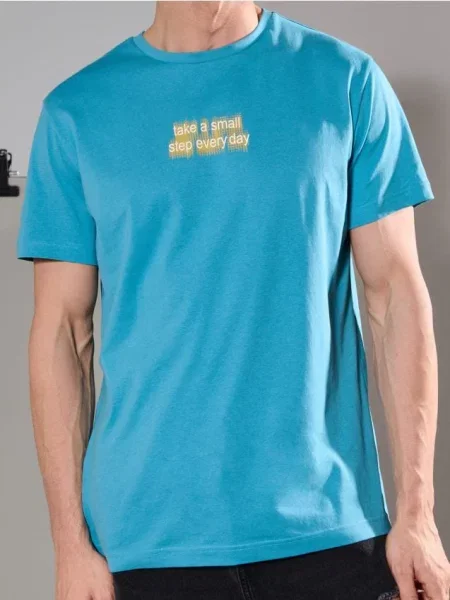 Sinsay Tričko s krátkým rukávem modrá