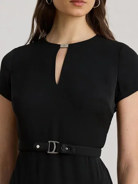 Платье мини Lauren Ralph Lauren клеш синее