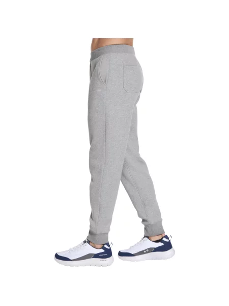 Pletené jogger nohavice Skechers sivá