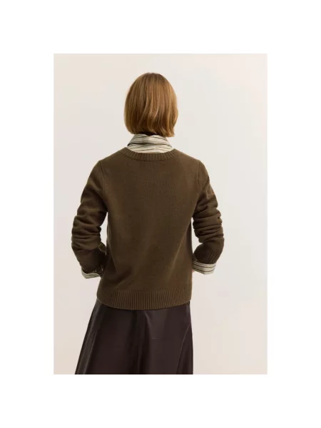 Sweter Bugatti z kaszmiru brązowy