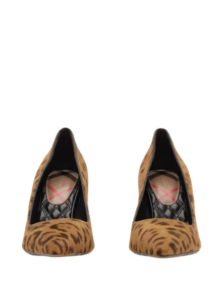 Pantofi cu toc Burberry cu imagine maro