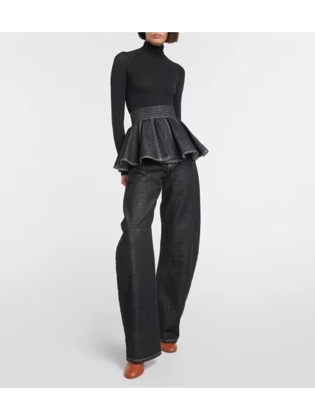 Cizme Alaïa din piele maro