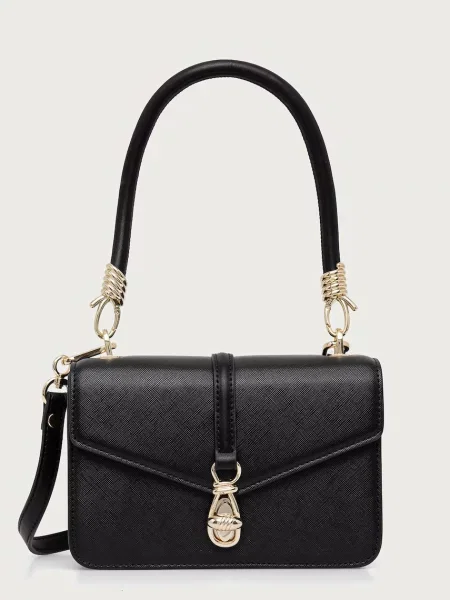 Steve Madden geantă crossbody pentru femei cu imitație de piele Bsax negru