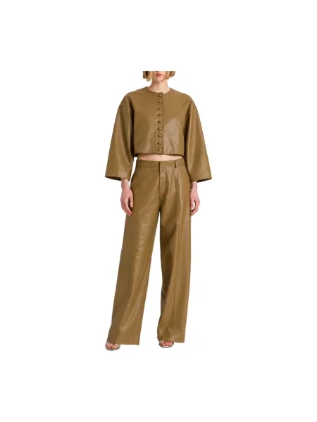 Spodnie Alberta Ferretti zielone