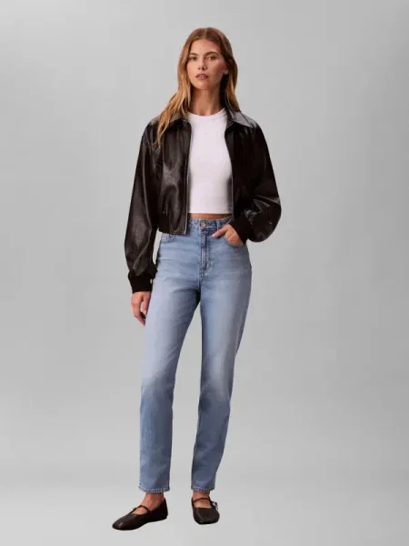 Calvin Klein Jeans Blugi PANAMA | | high rise albastru