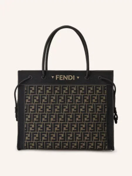 Shopper kabelka Fendi černá