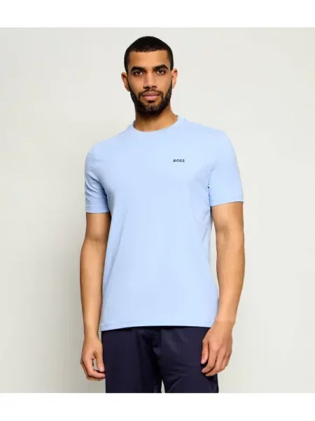 BOSS GREEN Tricou Tee | stretch albastru