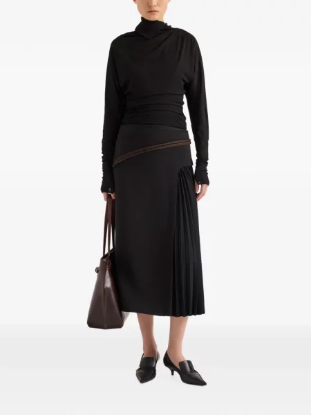 Top Proenza Schouler din jerseu negru