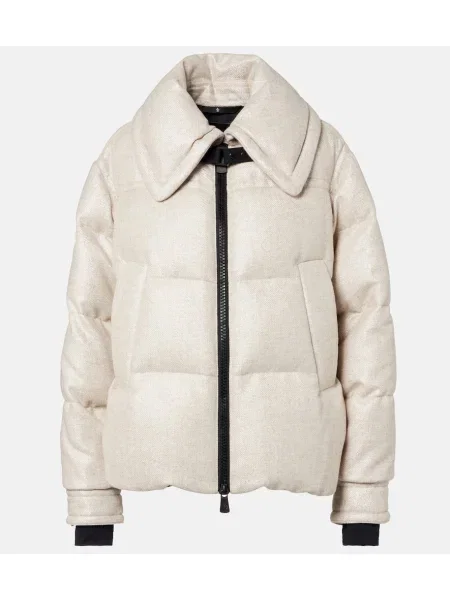 Volnene puhovka Moncler Grenoble bež