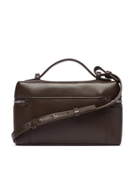 Kabelka Emporio Armani hnědá