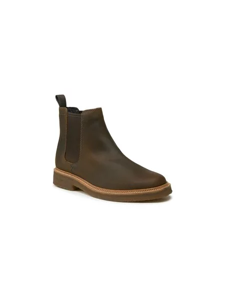 Kotníková obuv s elastickým prvkem Clarks Clarkdale Easy hnědá
