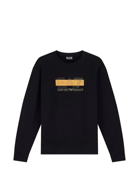 Hanorac Ea7 Emporio Armani cu imagine negru