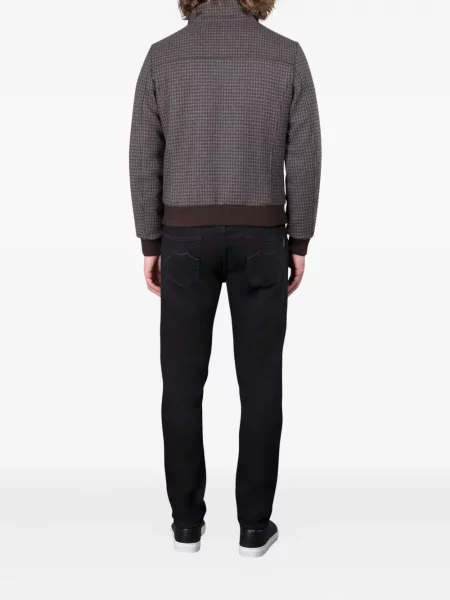 Bunda Moorer s pepito vzorem šedá