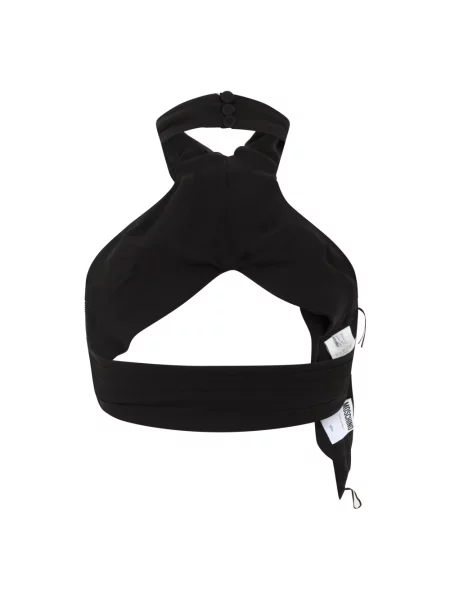 Krótki top Moschino czarny