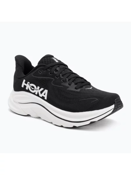 Кросівки для бігу HOKA Clifton 10 Wide black/white білі
