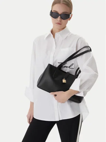 KARL LAGERFELD Дамска чанта черен